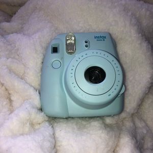 baby blue polaroid